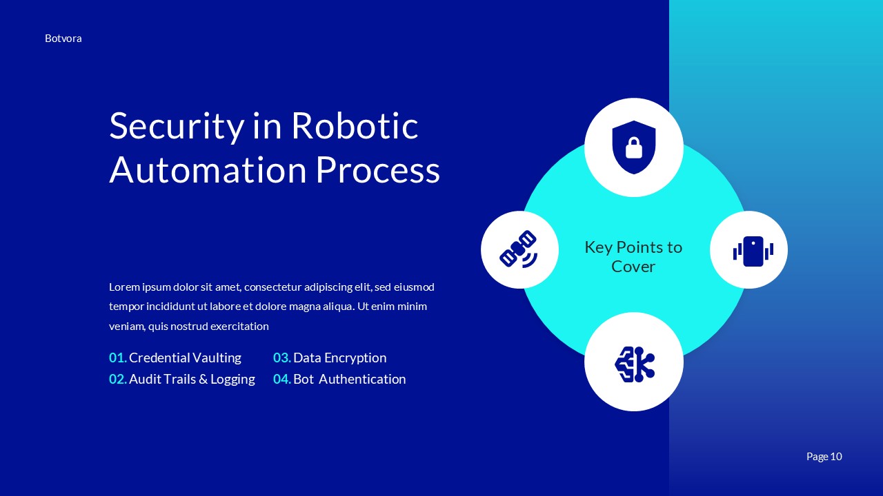 Robotic Process Automation PowerPoint Template, Presentation Templates