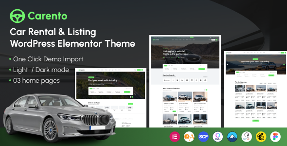 Carento – Car Rental & Listing WordPress Theme