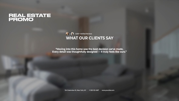 Real Estate Promo Pack Titles template preview