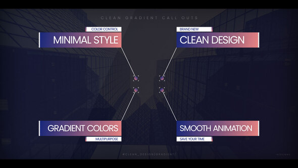 Clean Gradient Call Outs Elements template preview