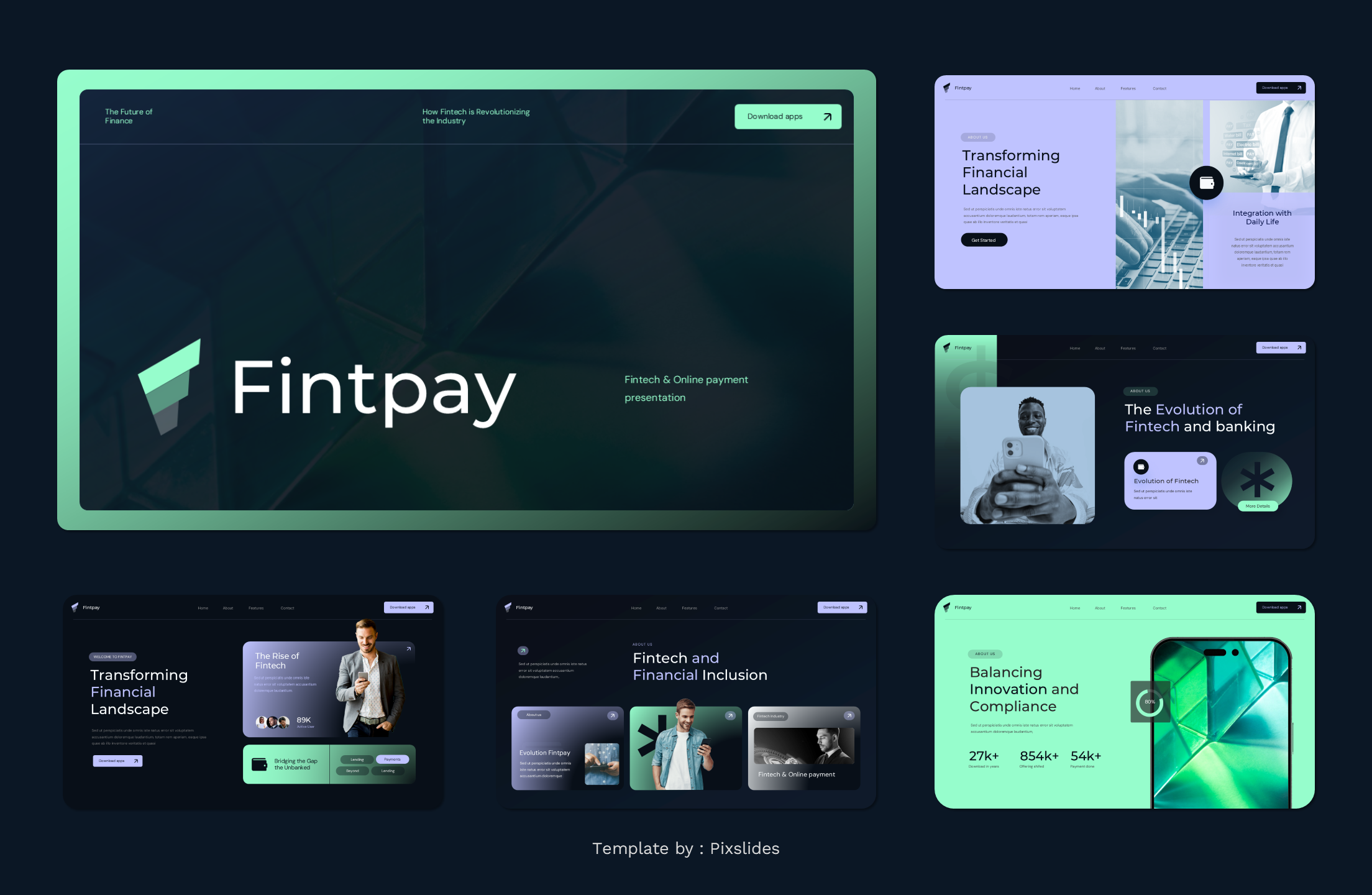 Fintpay - Fintech & Online Payment PowerPoint Presentation Template ...