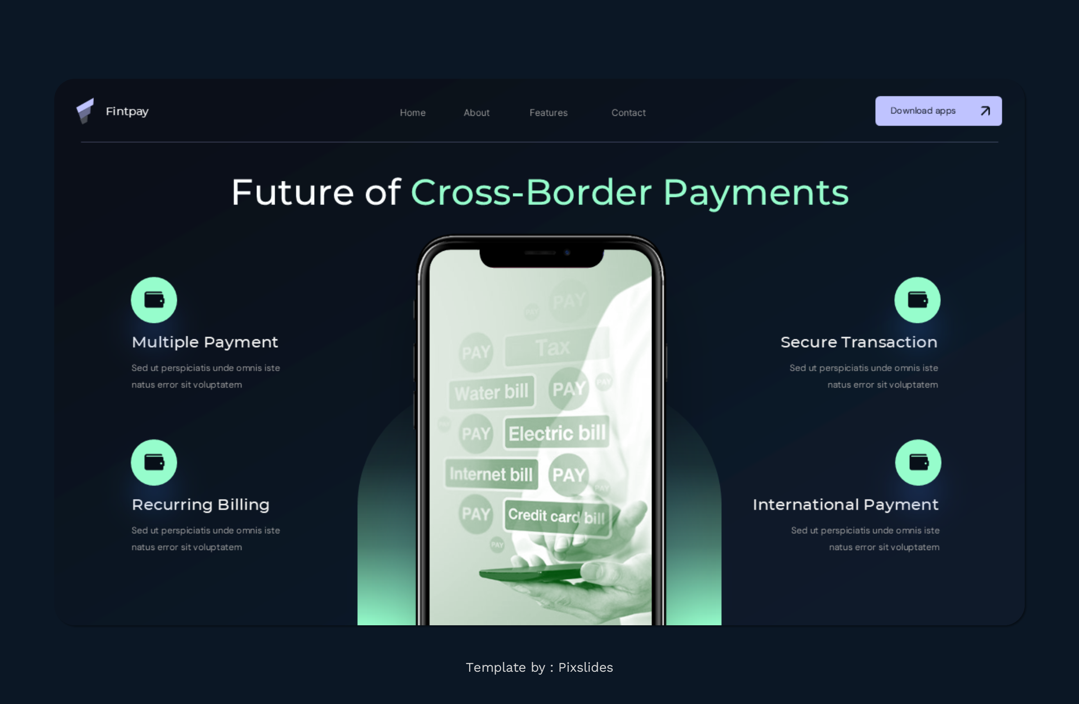 Fintpay - Fintech & Online Payment PowerPoint Presentation Template ...