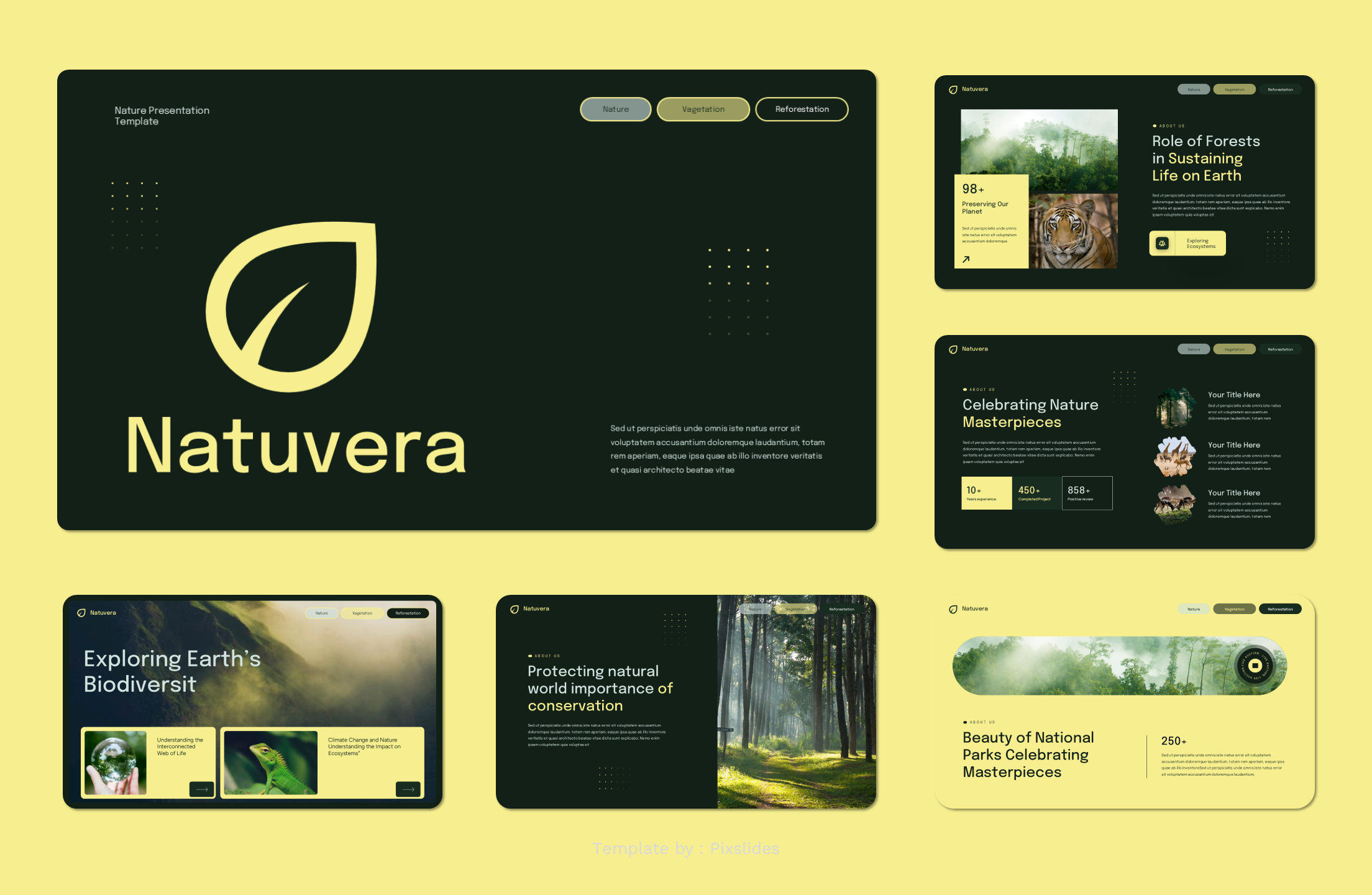 Natuvera - Nature PowerPoint Presentation Template, Presentation Templates