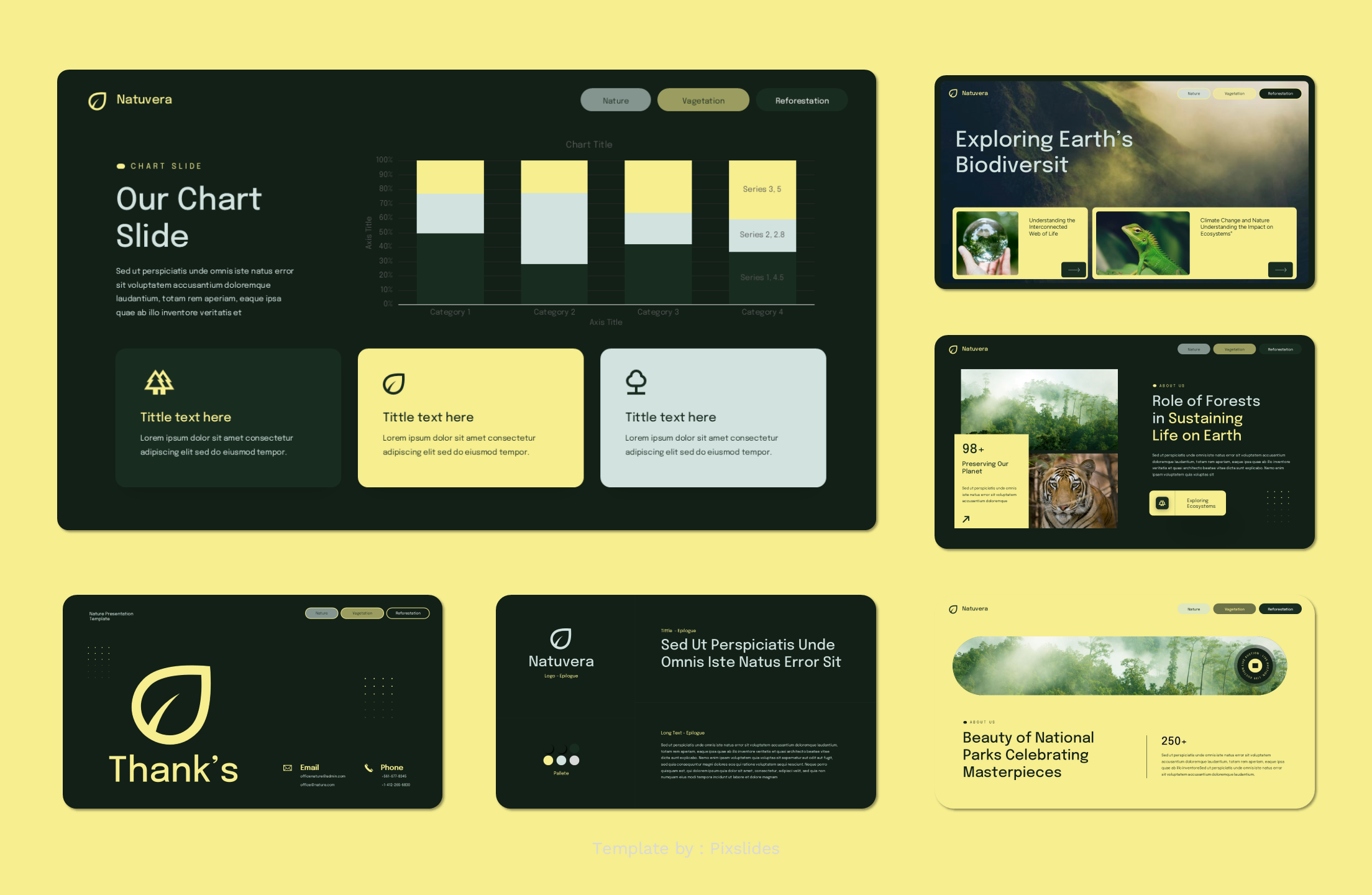 Natuvera - Nature PowerPoint Presentation Template, Presentation Templates