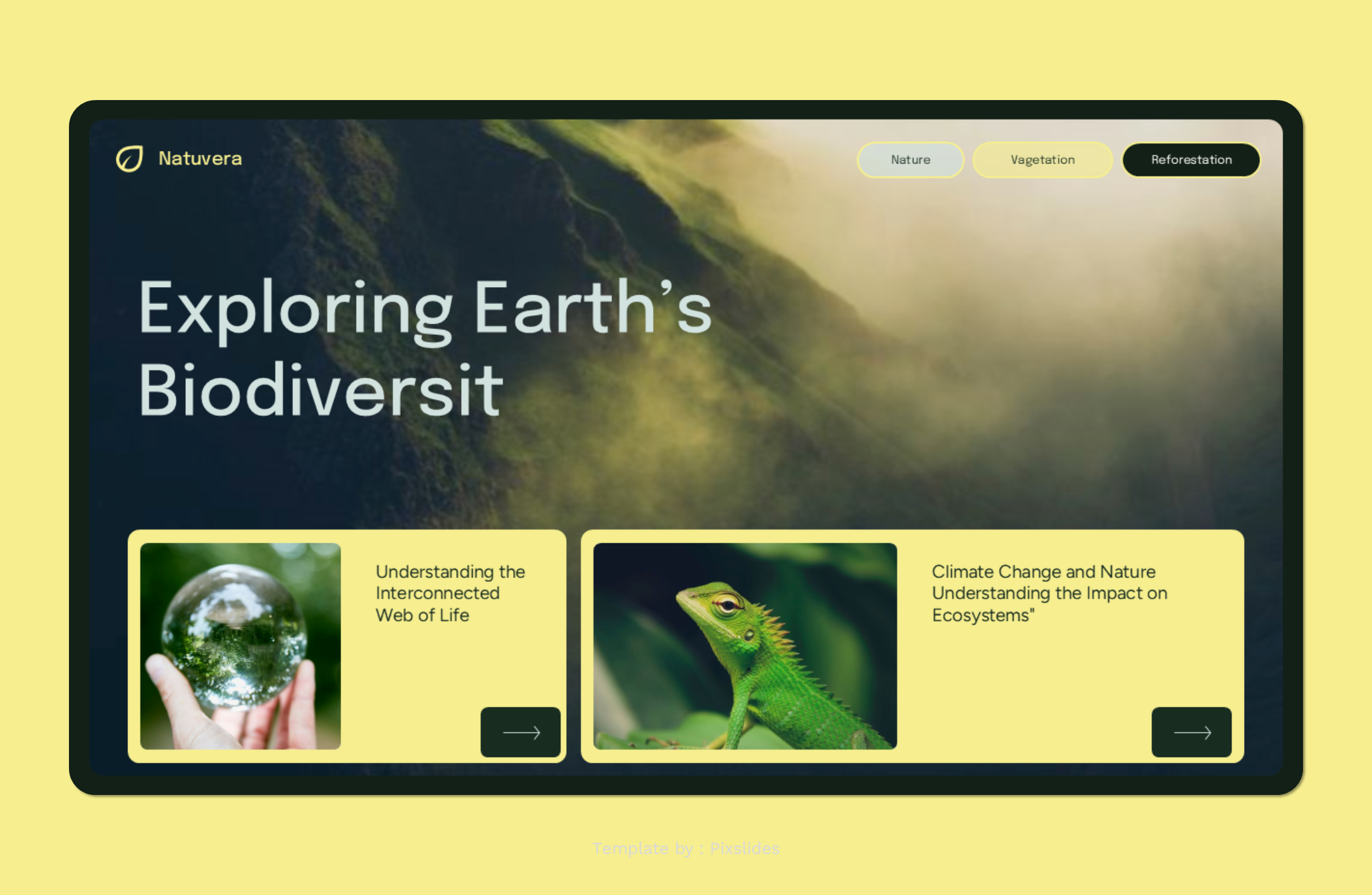 Natuvera - Nature Keynote Presentation Template, Presentation Templates