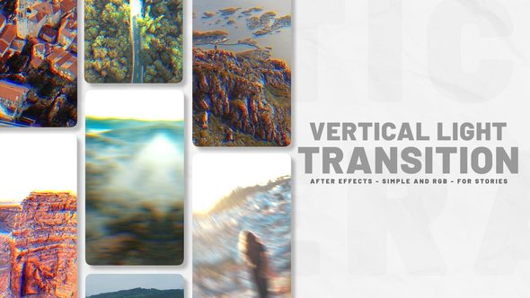 Vertical Light Transition Elements template preview