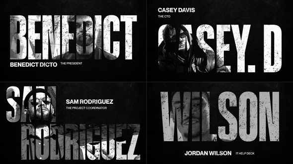 Grunge Freeze Frame Openers template preview