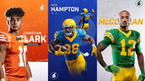 Football Player Introduction Stories broadcast-packages template preview