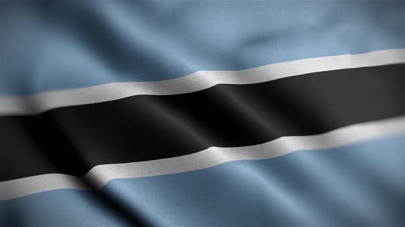 Botswana Flag Angle