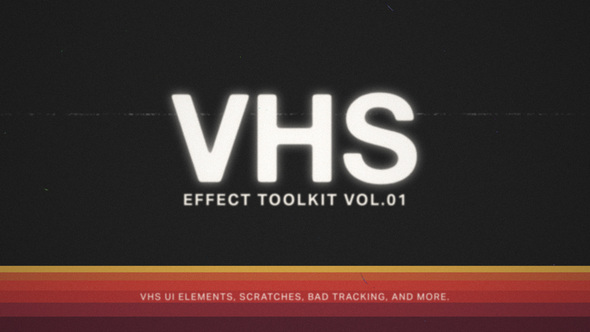 VHS Effect Toolkit Elements template preview