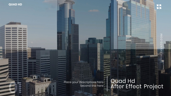 Clean presentation slideshow Video Displays template preview