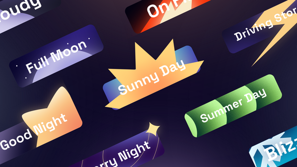 10 Weather Lower Thirds | After Effects Elements template preview