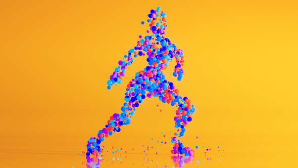 Colorful Dance Animation Logo Stings template preview