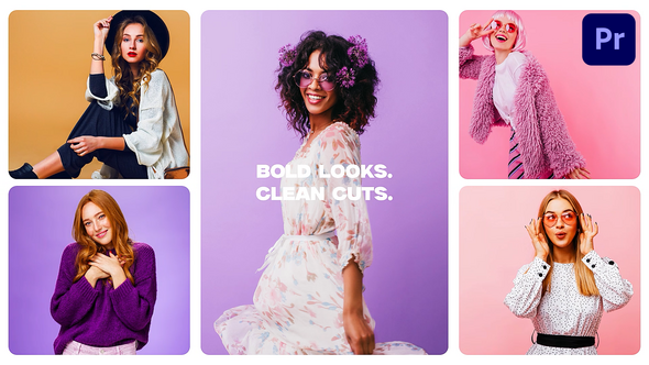 Fashion Multiscreen | MOGRT Premiere Pro template preview