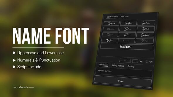 Animated Typeface - Prima v1 Titles template preview