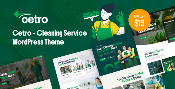 Cetro – Cleaning Service WordPress Theme