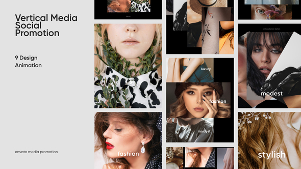 Vertical Social Media Promotion Product Promo template preview