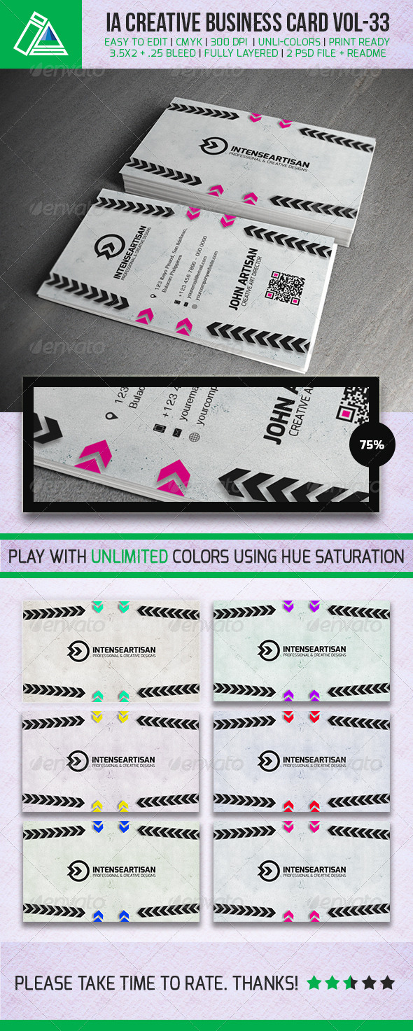 IntenseArtisan BUSINESS CARD VOL.33 - Creative Business Cards