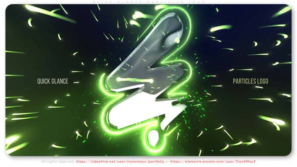 Quick Glance Particles Logo Logo Stings template preview