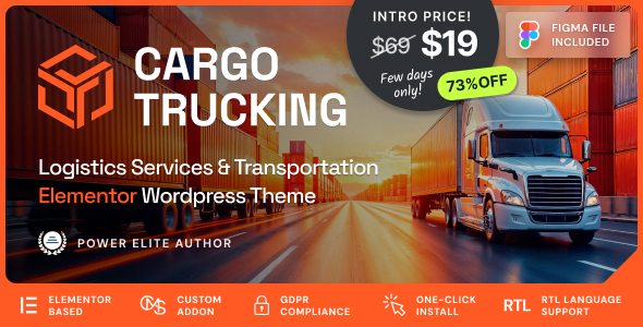 Cargo Trucking – Transportation Services & Logistics WordPress Theme