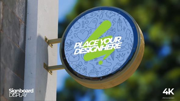 Signboard Mockup Product Promo template preview