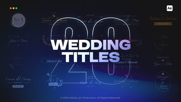 Wedding Titles Titles template preview