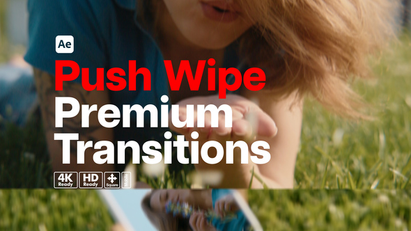 Premium Transitions Push Wipe Elements template preview