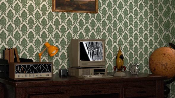 Old Computer Mockup Product Promo template preview