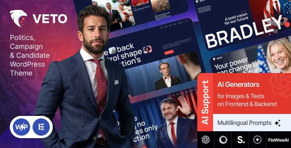 Veto - Politics, Campaign & Candidate WordPress Theme