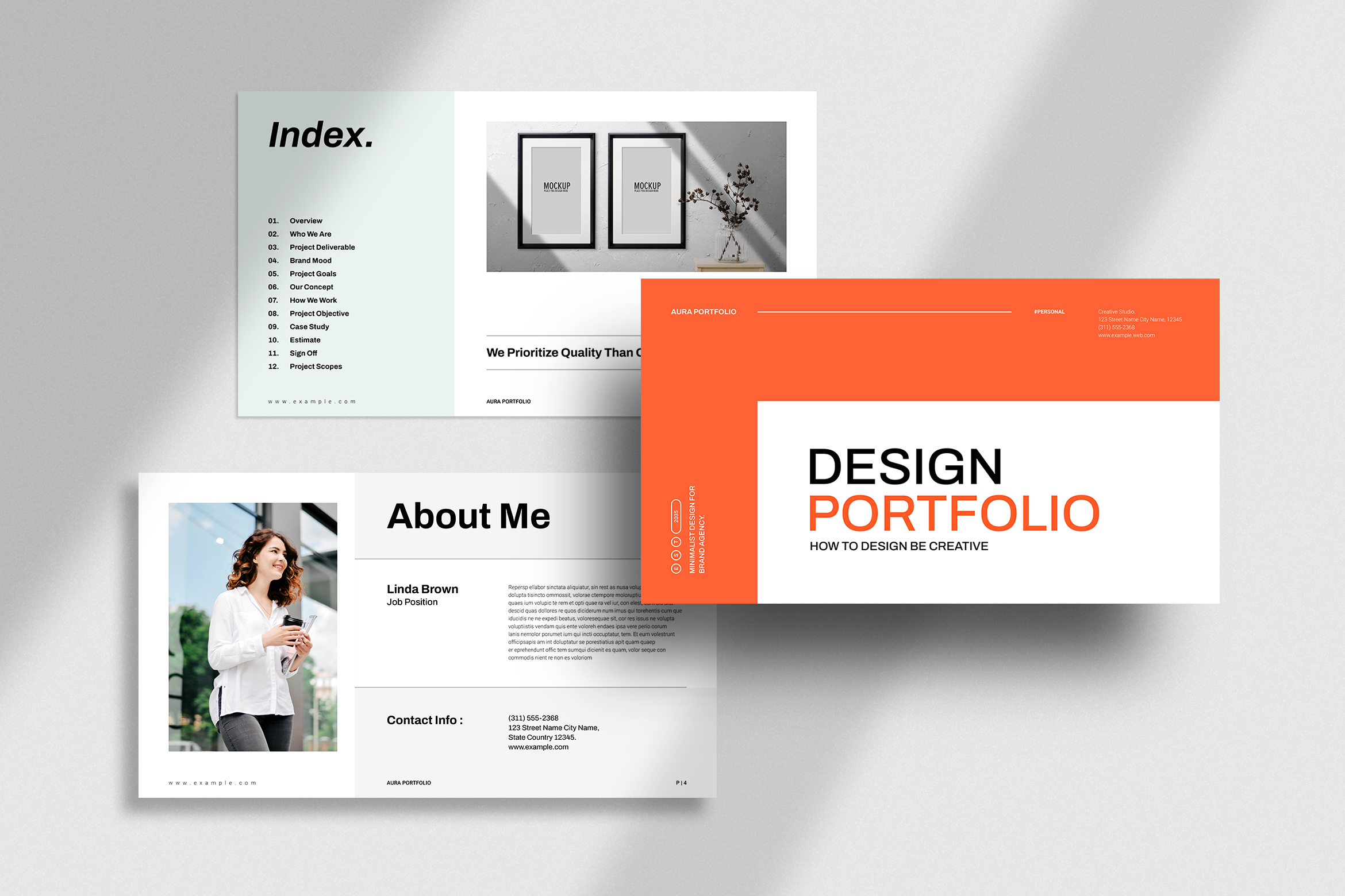Creative Portfolio PowerPoint Presentation Template, Presentation Templates