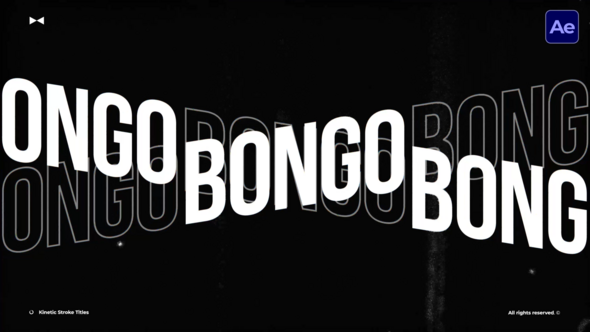 Kinetic Typography Titles  AE Titles template preview