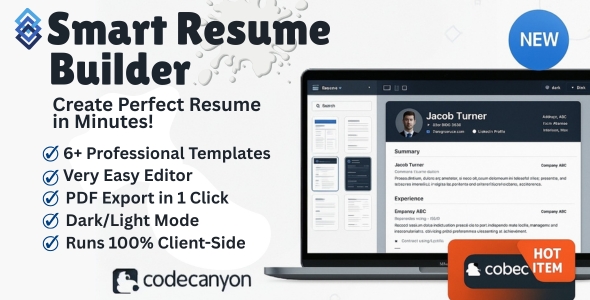Smart Resume Builder – Create Stylish and Professional CVs with Ease
