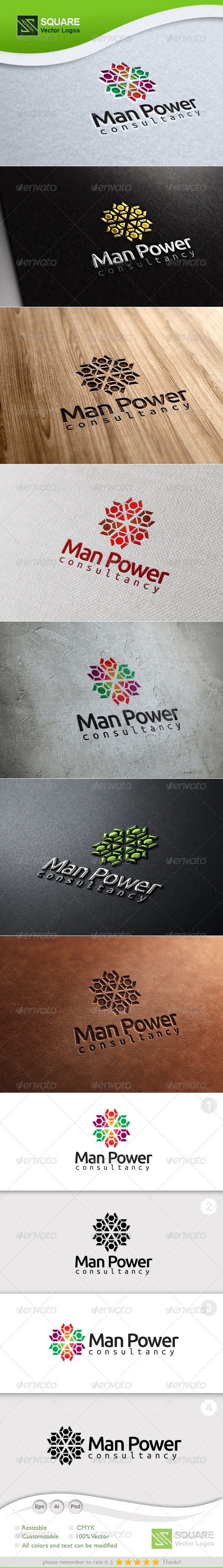 People Connect Vector Logo Template - Abstract Logo Templates