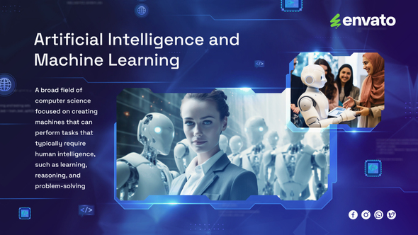 Artificial Intelligence Technologies Video Displays template preview