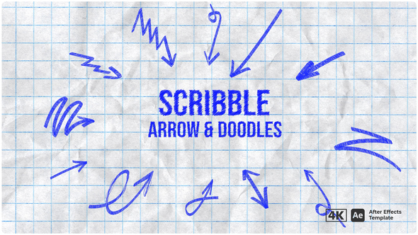 Scribble Arrows & Doodles | Hand-Drawn Animated Pack Elements template preview