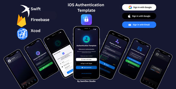iOS Authentication Template - Firebase, Google & Apple Sign-In | SwiftUI
