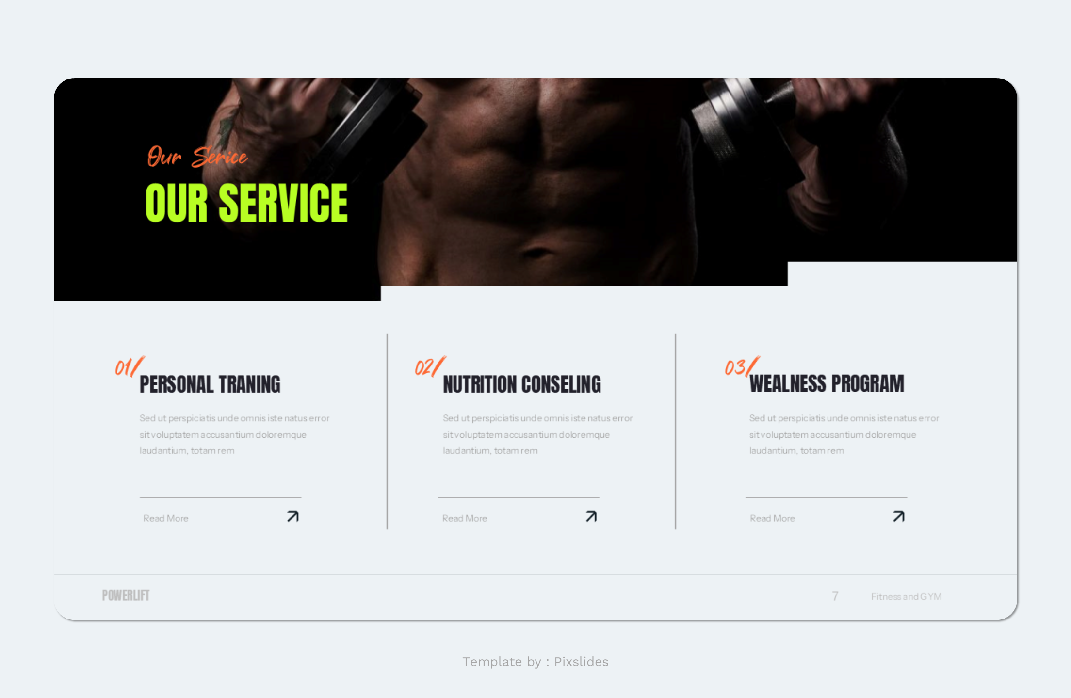 Powerlift - Fitness & Gym PowerPoint Presentation Template ...