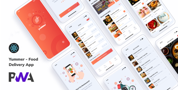 Yummer – Online Food Ordering React App (PWA)