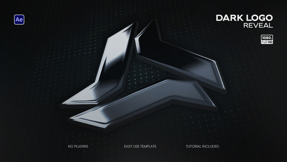 Dark 3D Logo Reveal Logo Stings template preview