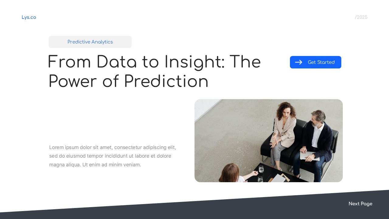 Predictive Analytic With AI PowerPoint Template, Presentation Templates