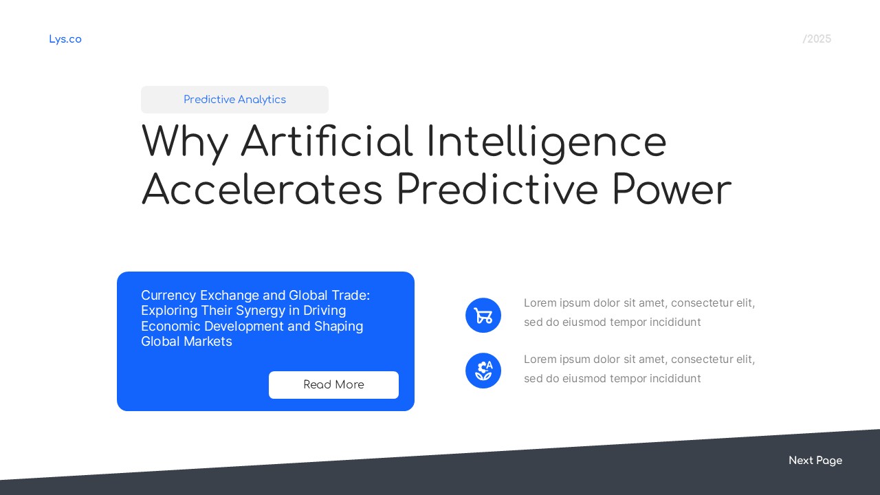 Predictive Analytic With AI PowerPoint Template, Presentation Templates