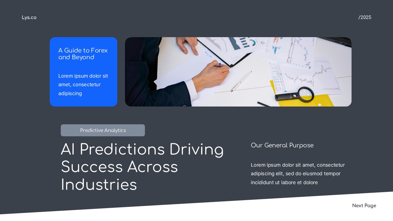 Predictive Analytic With AI PowerPoint Template, Presentation Templates