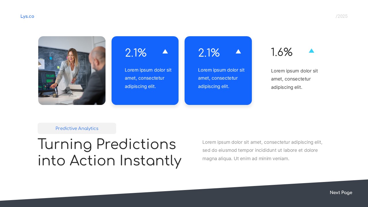Predictive Analytic With AI Keynote Template, Presentation Templates