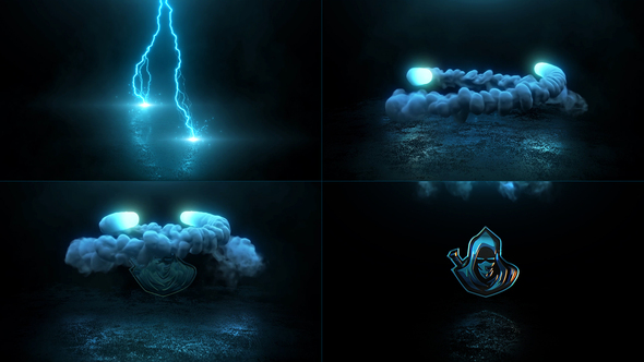Light And Smoke Logo Reveal Logo Stings template preview