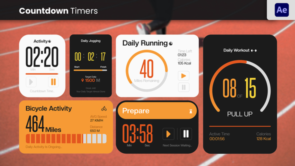 UI Countdown Timer Elements template preview