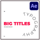 Typography Big Titles - VideoHive Item for Sale