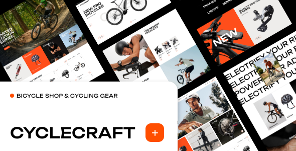CycleCraft – Bicycle Shop and Bike Parts WordPress Theme