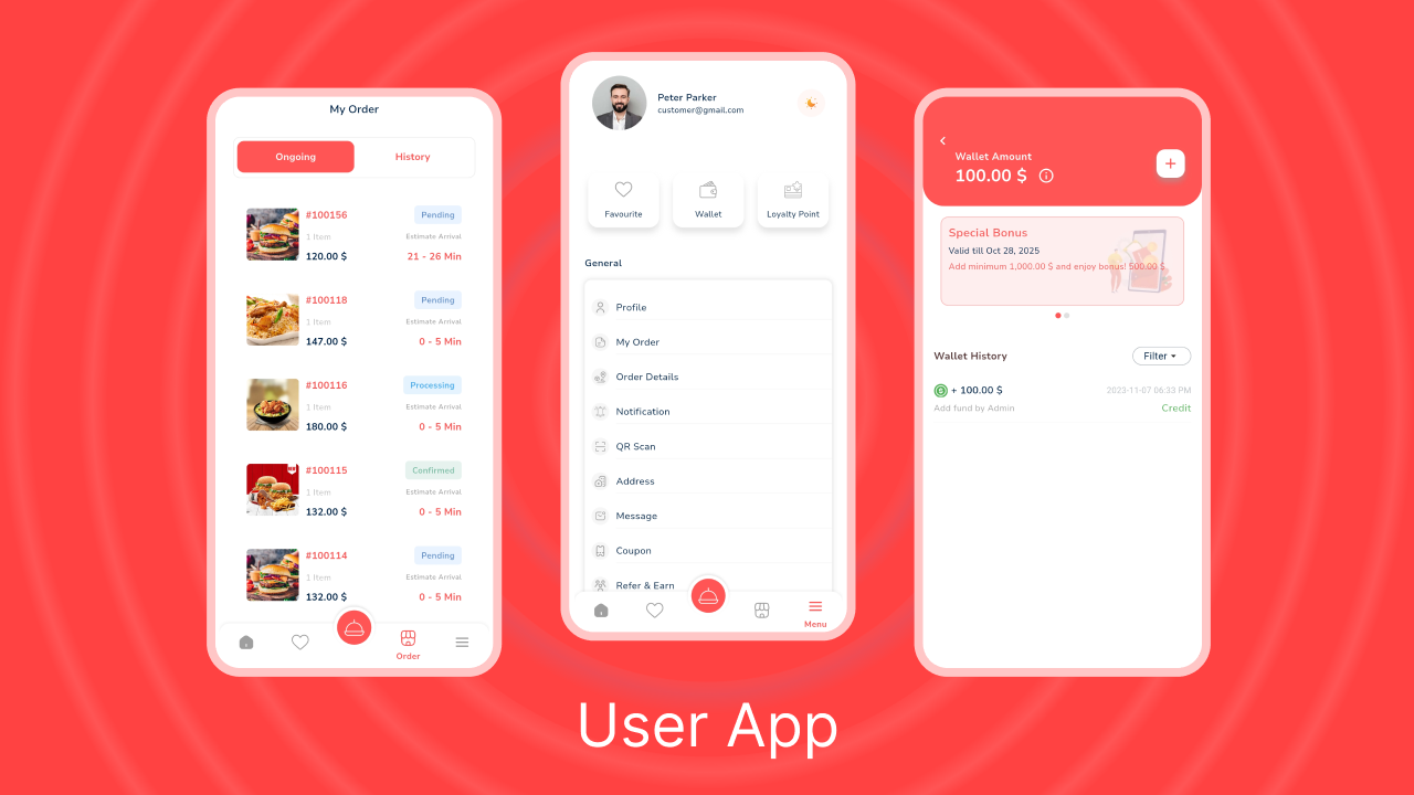 eFood Food Delivery App with Laravel Admin Panel + Delivery Man App