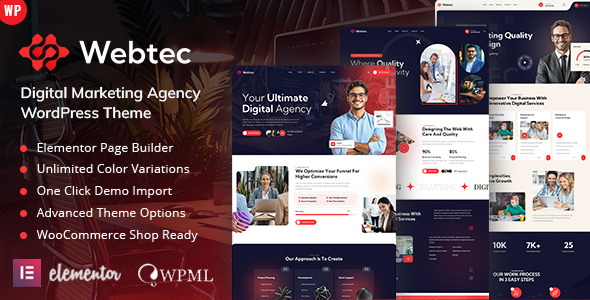 Webtec – Digital Marketing Agency WordPress Theme