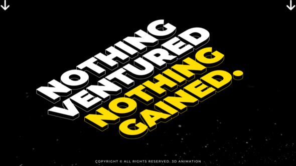 3D Animation | AE Titles template preview